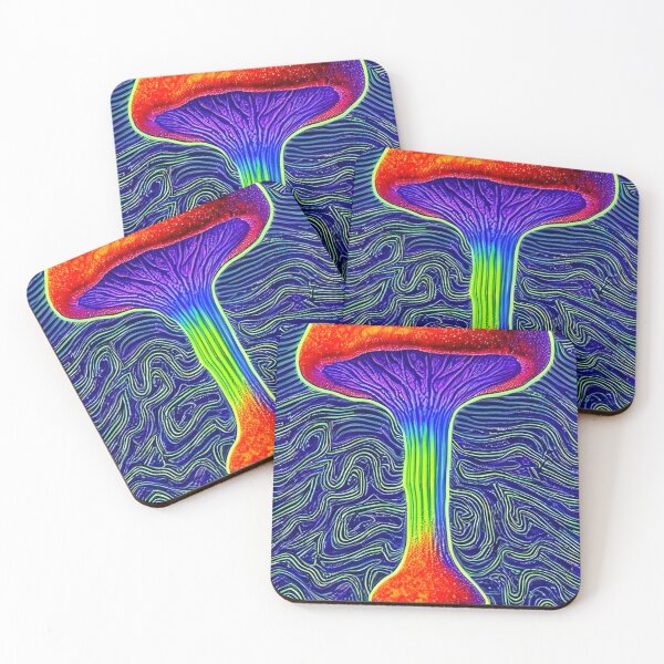 Artikelvorschau, Mushroom Psilocybin Vibrant Vibes 3 entworfen und verkauft von Benito Del Ray.