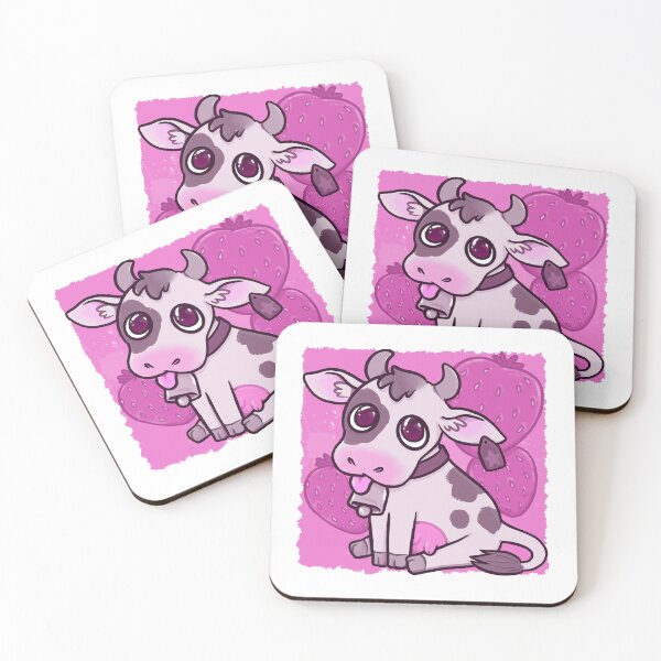 Item preview, Strawberry milkshake cow designed and sold by Penzilla.