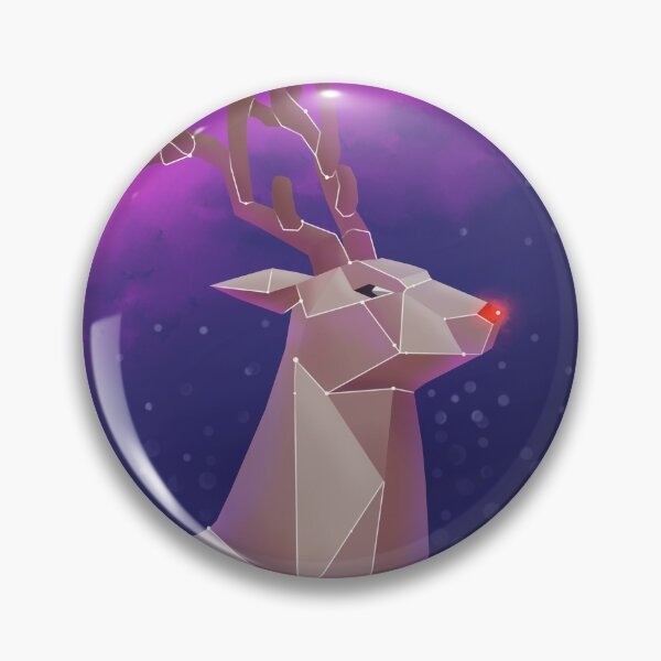 Artikelvorschau, Rudolph das Rentier mit der roten Nase - Polygon Animal Art entworfen und verkauft von HanasPH.