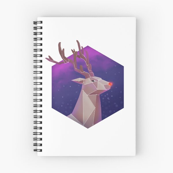 Artikelvorschau, Rudolph das Rentier mit der roten Nase - Polygon Animal Art entworfen und verkauft von HanasPH.