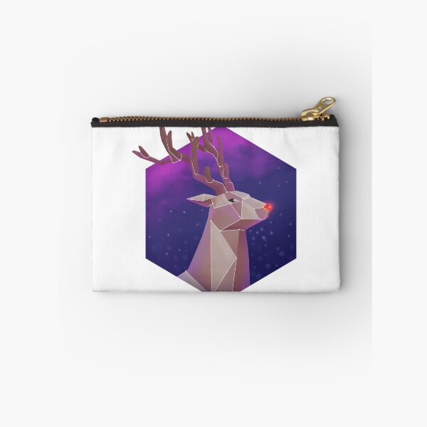 Artikelvorschau, Rudolph das Rentier mit der roten Nase - Polygon Animal Art entworfen und verkauft von HanasPH.