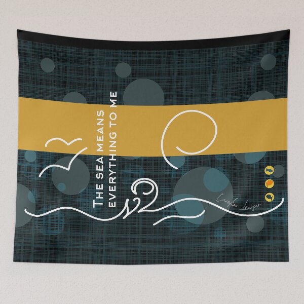 Item preview, Wild open water swimming, winter bathers. The sea means everything to me fun for swimmer lovers. Caroline Laursen Original designed and sold by Caroline Laursen.
