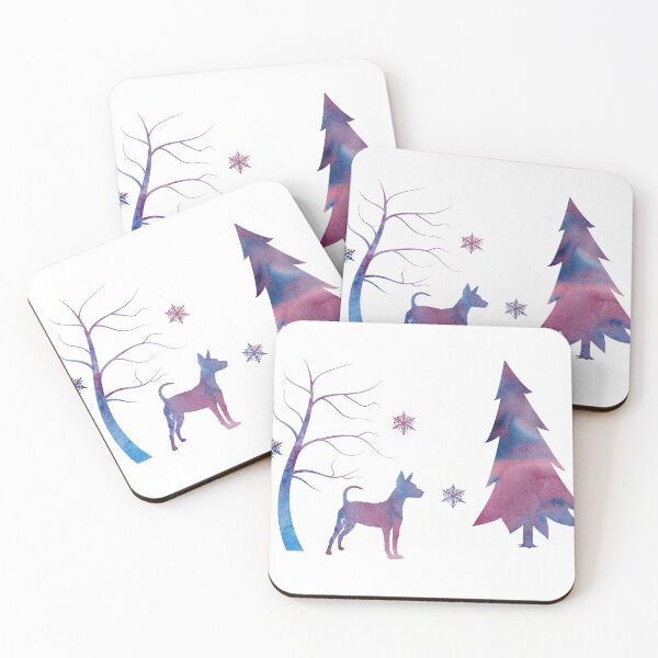 Item preview, Miniature Pinscher, Min Pin, Winter Art Dogs designed and sold by BittenByErmines.
