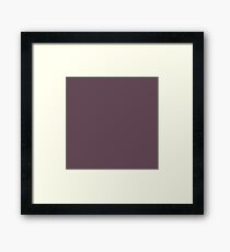 Plum Wine Purple | Solid Colour Framed Print