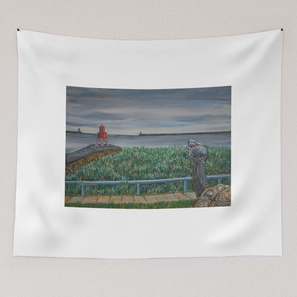 Item preview, Oil Painting - South Shields Beach, Tyne, England designed and sold by Igor Pozdnyakov.