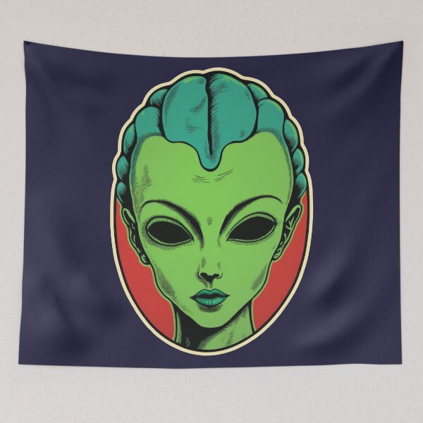 Item preview, alien et vintage retro designed and sold by AlvaroMeurer.