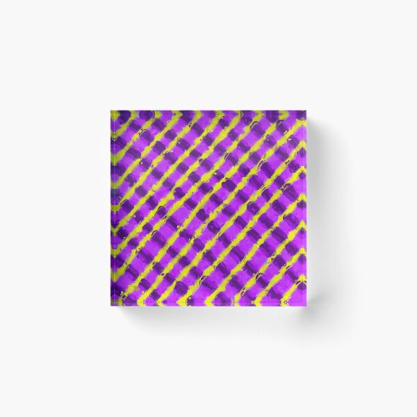 Item preview, line pattern painting abstract background in purple and yellow designed and sold by Mrvell.