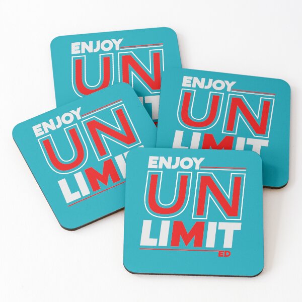 Item preview, Enjoy Unlimited The Best Motivation Phrase Slogan  designed and sold by facePale.