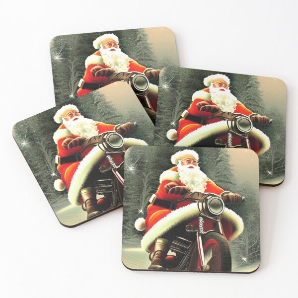 Item preview, Santa Rides a Motorcycle designed and sold by DiverAstronaut.
