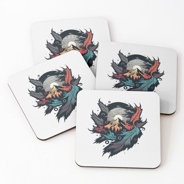 Item preview, mountain with trees and clouds designed and sold by JJT0724.