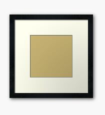 Rich Gold Beige | Solid Colour Framed Print