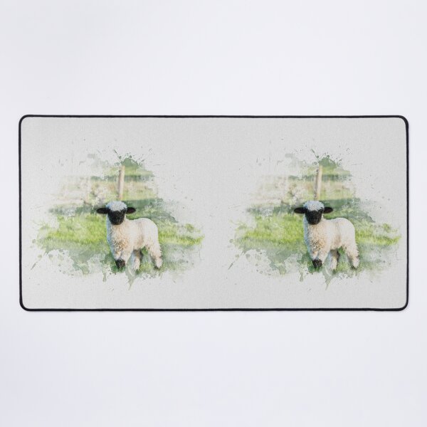 Item preview, Valais Blacknose Sheep Watercolour Photograph designed and sold by Jane Stanley Photography.