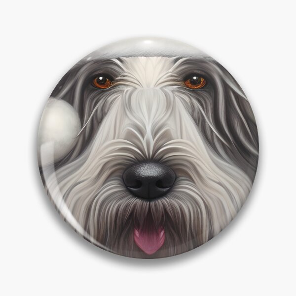 Item preview, Christmas Bergamasco Sheepdog Wearing A Santa Hat designed and sold by ZenEverAI.