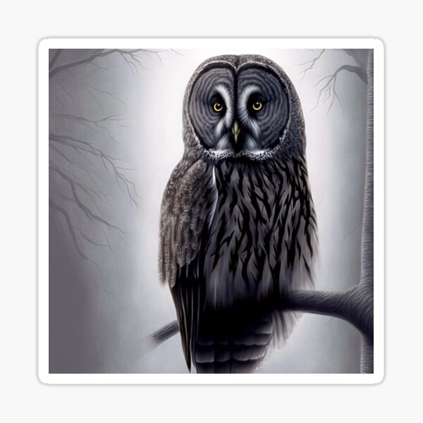 Great Grey Owl Sticker