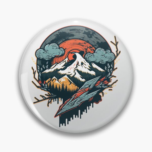 Item preview, mountain with trees and clouds designed and sold by JJT0724.