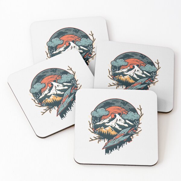Item preview, mountain with trees and clouds designed and sold by JJT0724.