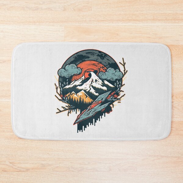 Item preview, mountain with trees and clouds designed and sold by JJT0724.
