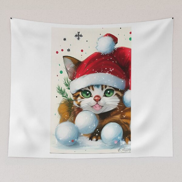 Item preview, Pretty Santa Kitten designed and sold by zorropriest.