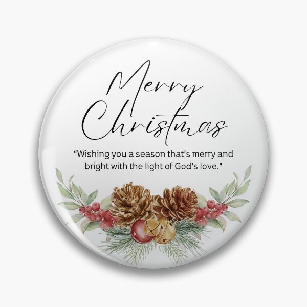 Item preview, Merry Christmas Round Sticker 30 designed and sold by LD-LailaDesign.