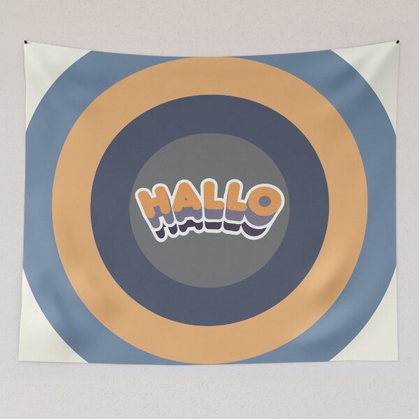 Item preview, Hallo | Retro Curve designed and sold by retroready.