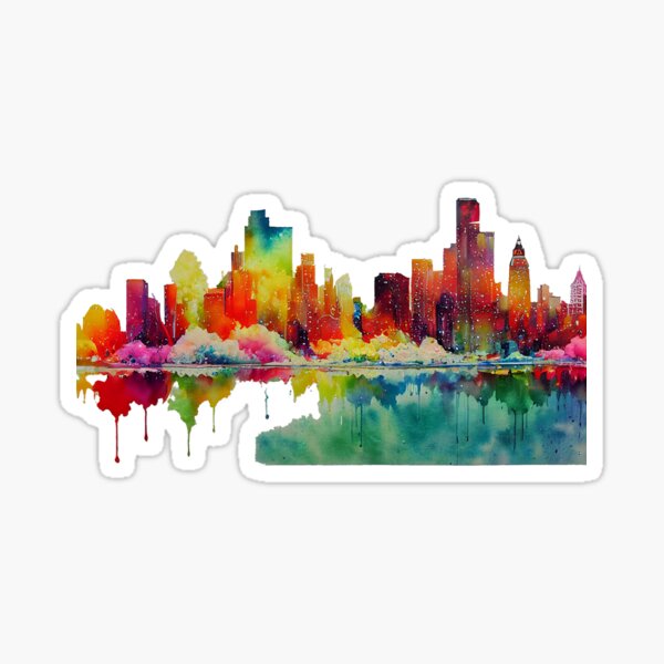 The Vibrant City Sticker