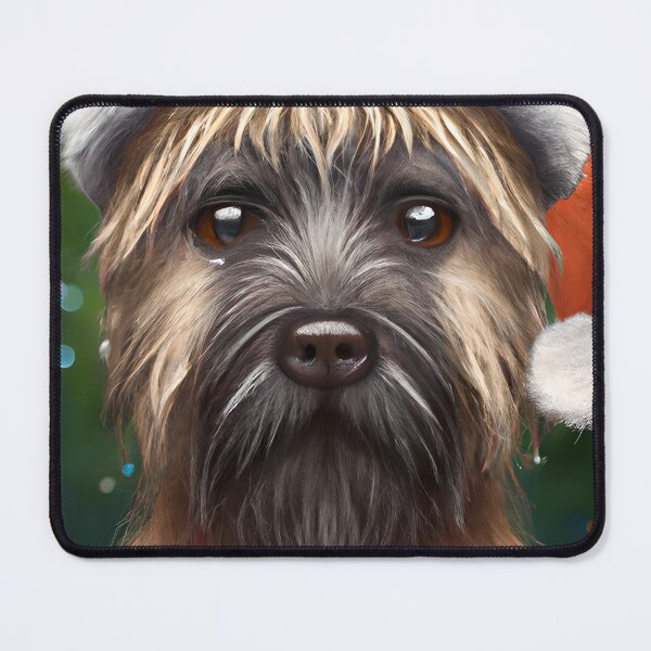 Item preview, Christmas Berger Picard Wearing A Santa Hat designed and sold by ZenEverAI.