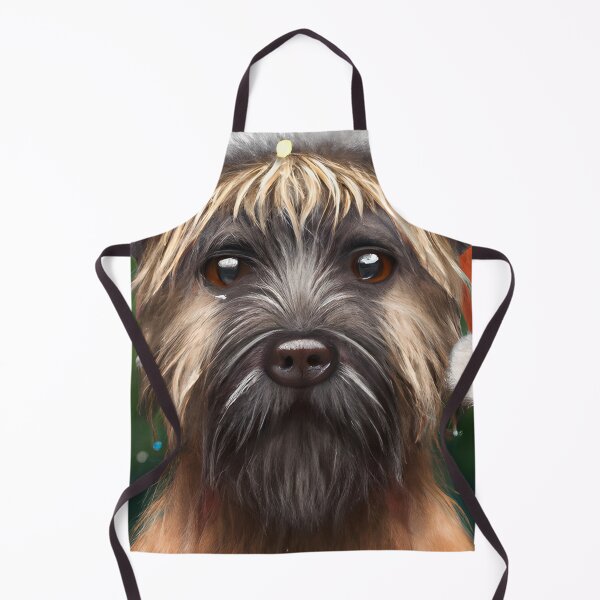 Item preview, Christmas Berger Picard Wearing A Santa Hat designed and sold by ZenEverAI.