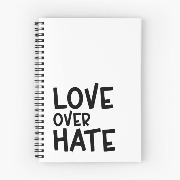 Item preview, Love Over Hate Black Sans Serif Typography Inspirational Quote designed and sold by Cawaiico.