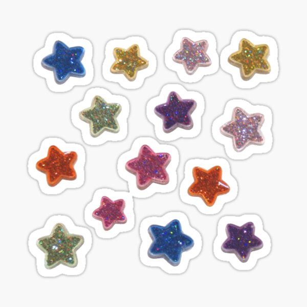Item preview, Cute 3D star sticker bundle pack  designed and sold by ElixerStudios.