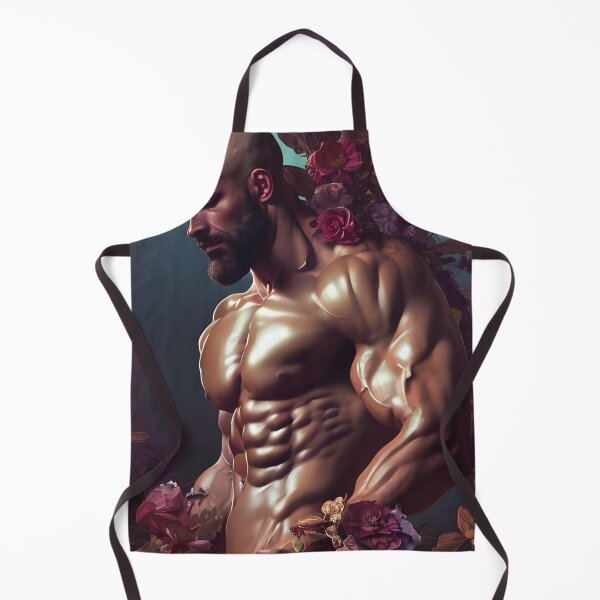 Item preview, Floral Hunk With Big Muscles and Roses designed and sold by withdiamonds.