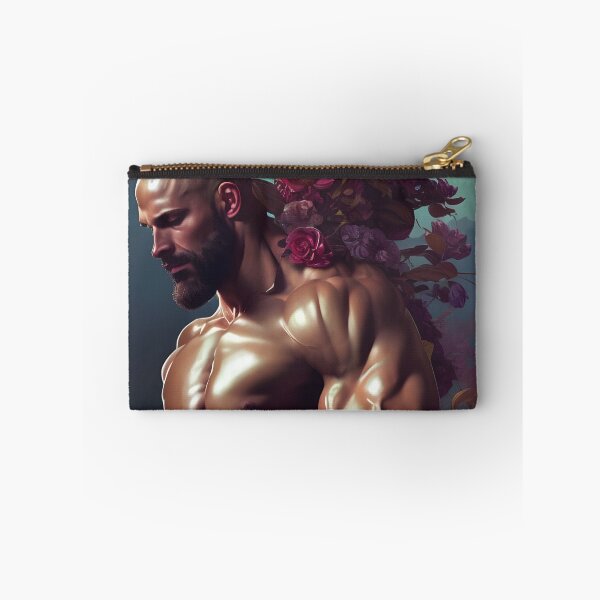 Item preview, Floral Hunk With Big Muscles and Roses designed and sold by withdiamonds.