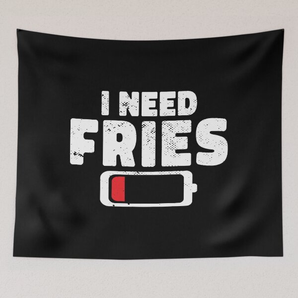 Item preview, I Need Fries Men Women Kids designed and sold by bryannsart.