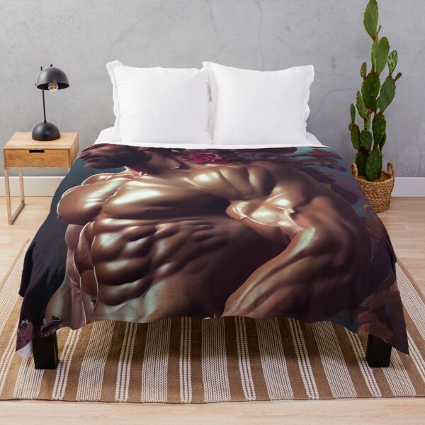 Item preview, Floral Hunk With Big Muscles and Roses designed and sold by withdiamonds.