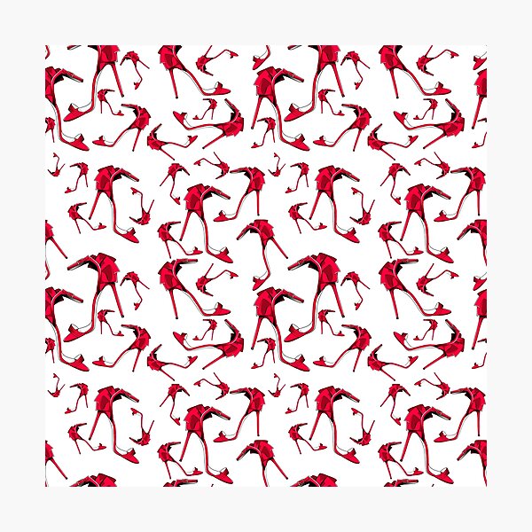 Artikelvorschau, Fashionable Red Shoes Pattern entworfen und verkauft von stylebytara.
