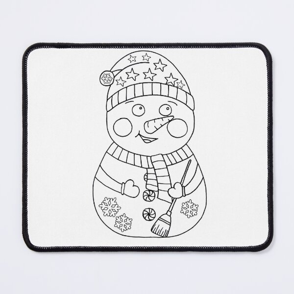 Item preview, Color your own snowman design Christmas gift designed and sold by PurrfectCorner.