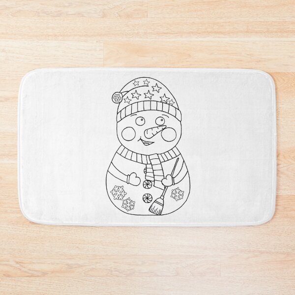 Item preview, Color your own snowman design Christmas gift designed and sold by PurrfectCorner.