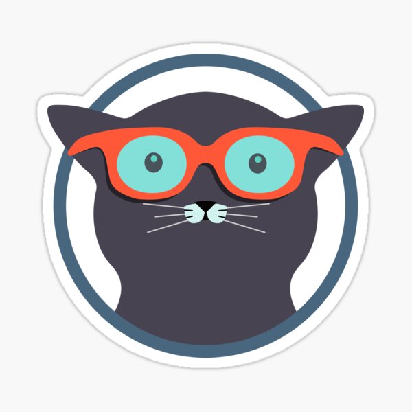 Item preview, Animals With Glasses - Cat 2 designed and sold by daveb72.