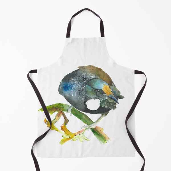 Item preview, Tui on flax - watercolour painting designed and sold by Karottenlotte.