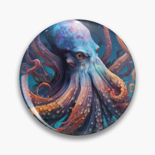 Item preview, Colorful Octopus Underwater Fantasy Art designed and sold by Darmon-Designs.