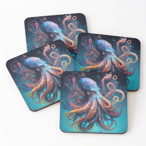 Item preview, Colorful Octopus Underwater Fantasy Art designed and sold by Darmon-Designs.