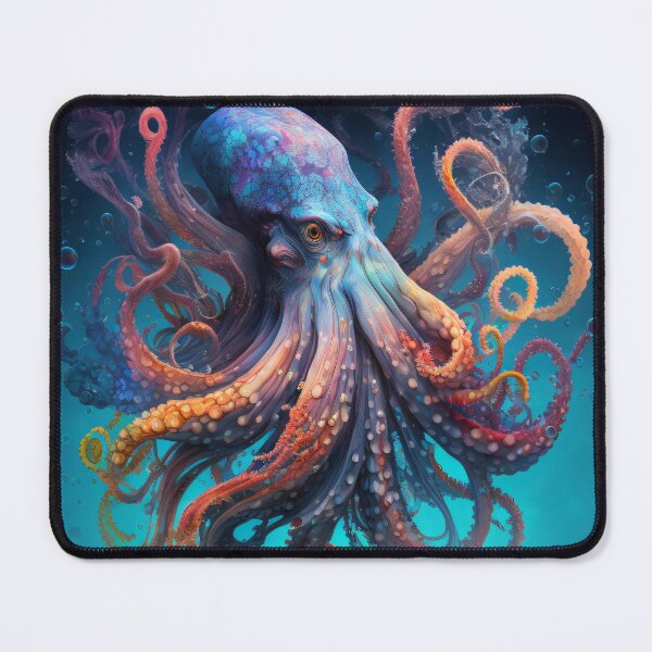 Item preview, Colorful Octopus Underwater Fantasy Art designed and sold by Darmon-Designs.