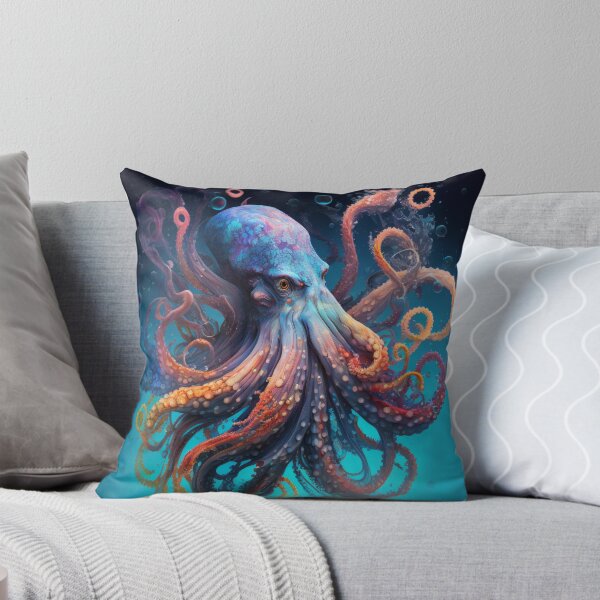 Item preview, Colorful Octopus Underwater Fantasy Art designed and sold by Darmon-Designs.