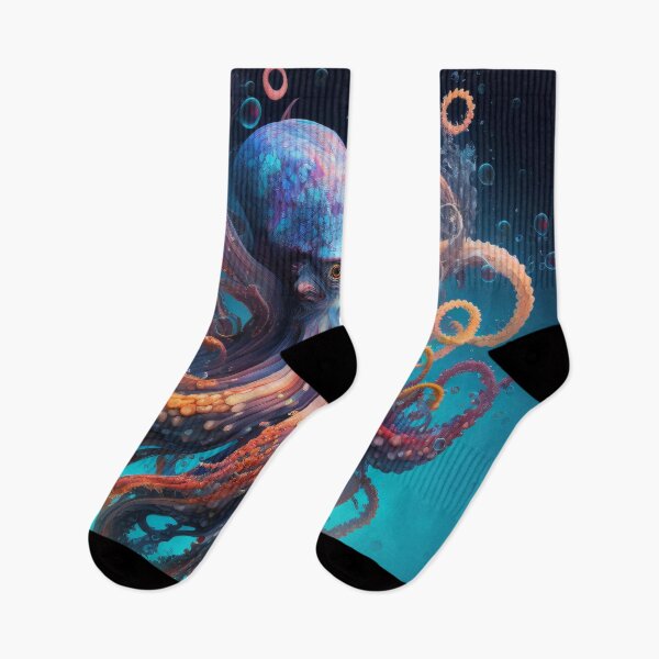 Item preview, Colorful Octopus Underwater Fantasy Art designed and sold by Darmon-Designs.