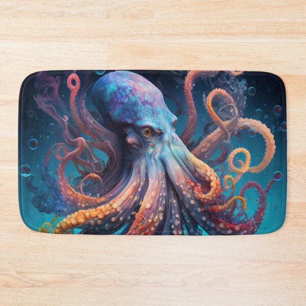 Item preview, Colorful Octopus Underwater Fantasy Art designed and sold by Darmon-Designs.