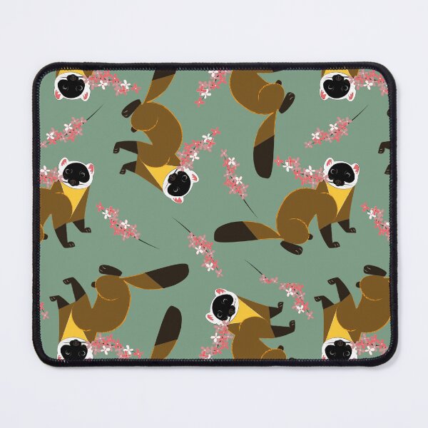 Item preview, Sakura Japanese marten green designed and sold by belettelepink.
