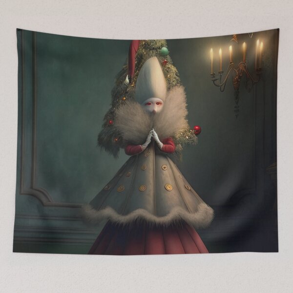 Item preview, Haute Couture Woman in Christmas Tree Dress designed and sold by XmasPatterns.