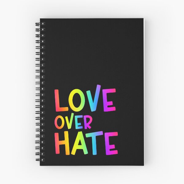 Item preview, Love Over Hate Colorful Bright Rainbow Sans Serif Typography Inspirational Quote designed and sold by Cawaiico.