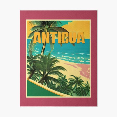 Vista previa del artículo con la obra «Antigua», diseñado y vendido por WordsMaps.