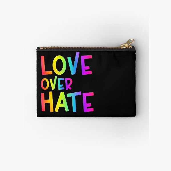 Item preview, Love Over Hate Colorful Bright Rainbow Sans Serif Typography Inspirational Quote designed and sold by Cawaiico.