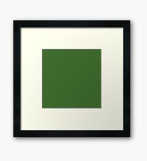 Baumkrone Emerald Green | Einfarbig Gerahmtes Wandbild